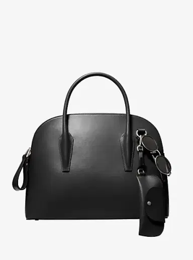 Michael Kors Collection Kaitlin Large Leather Dome Satchel | Thumbnail 5 Michael Kors Collection Kaitlin Large Leather Dome Satchel | Thumbnail 5