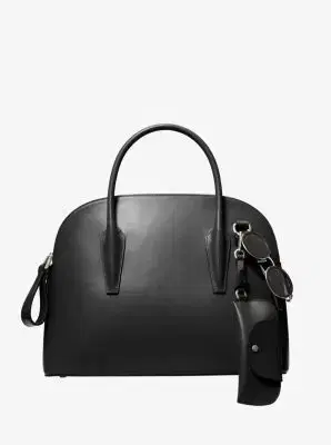 Michael Kors Collection Kaitlin Large Leather Dome Satchel | Thumbnail 7 Michael Kors Collection Kaitlin Large Leather Dome Satchel | Thumbnail 7