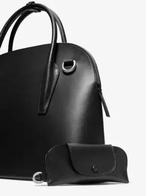 Michael Kors Collection Kaitlin Large Leather Dome Satchel | Thumbnail 8 Michael Kors Collection Kaitlin Large Leather Dome Satchel | Thumbnail 8