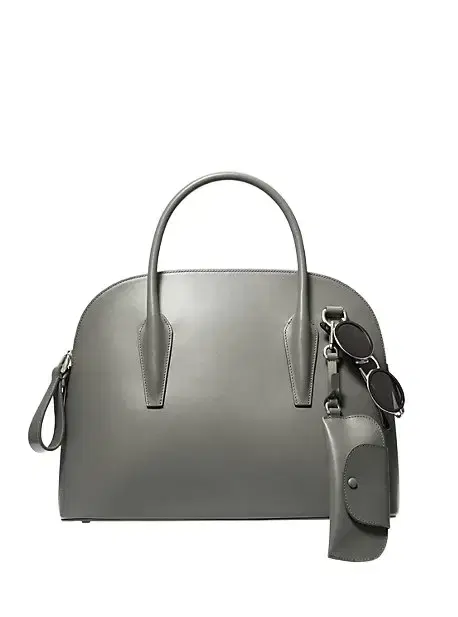 Michael Kors Collection Kaitlin Large Leather Dome Satchel