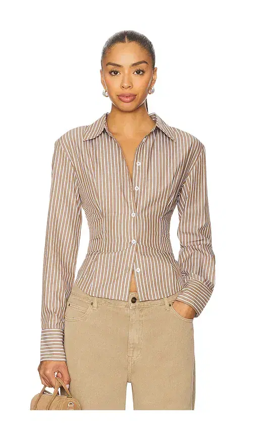 ALL THE WAYS Ellie Button Up Top
