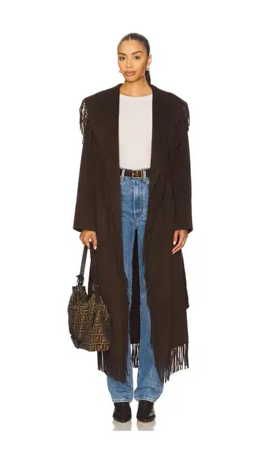Simkhai Carrie Fringe Robe Coat | Thumbnail 2