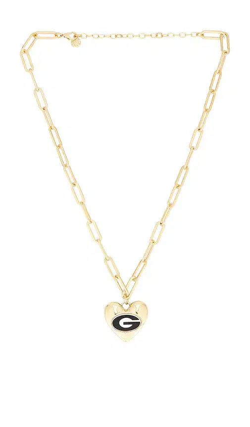 BaubleBar University Of Georgia Statement Heart Necklace