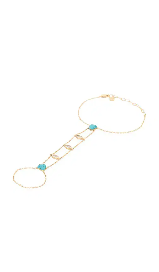 Ettika Turquoise Solstice Hand Chain
