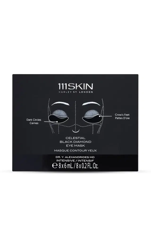 Set-of-Eight Celestial Black Diamond Eye Masks
