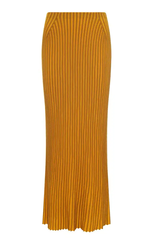 Gabriela Hearst Krause Ribbed Virgin-Wool Maxi Skirt