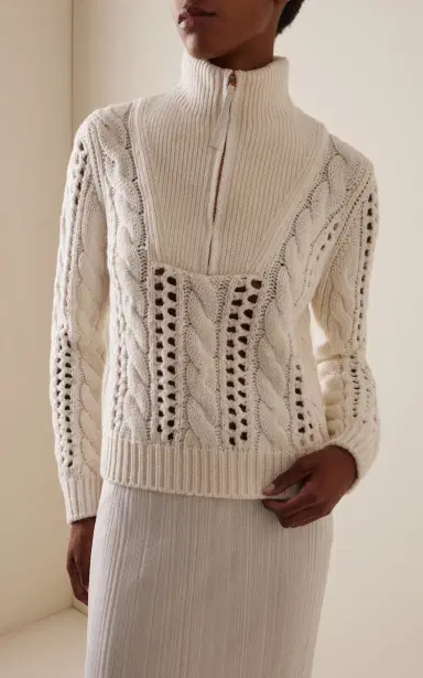 Gabriela Hearst Idris Mockneck Cashmere Sweater | Thumbnail 3