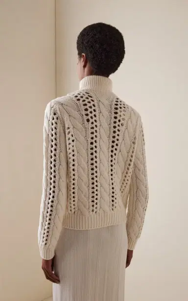 Gabriela Hearst Idris Mockneck Cashmere Sweater | Thumbnail 4
