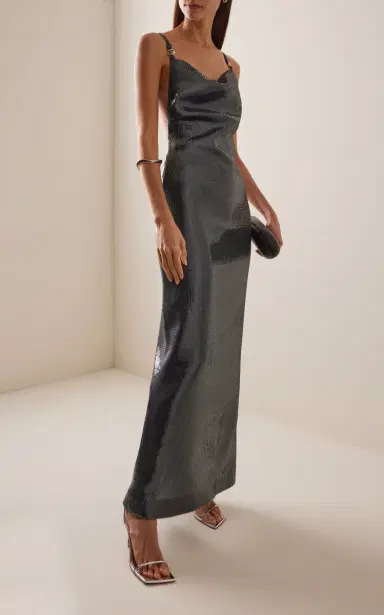 Coperni Ruched Sequin-Embellished Gown | Thumbnail 3 Coperni Ruched Sequin-Embellished Gown | Thumbnail 3