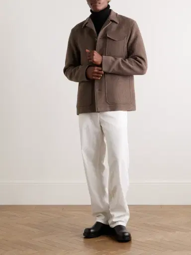 HERNO Wool-Blend Felt Overshirt - Men | Thumbnail 2 HERNO Wool-Blend Felt Overshirt - Men | Thumbnail 2