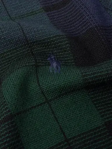 Polo Ralph Lauren Logo-Embroidered Checked Wool Sweater - Men | Thumbnail 5 Polo Ralph Lauren Logo-Embroidered Checked Wool Sweater - Men | Thumbnail 5