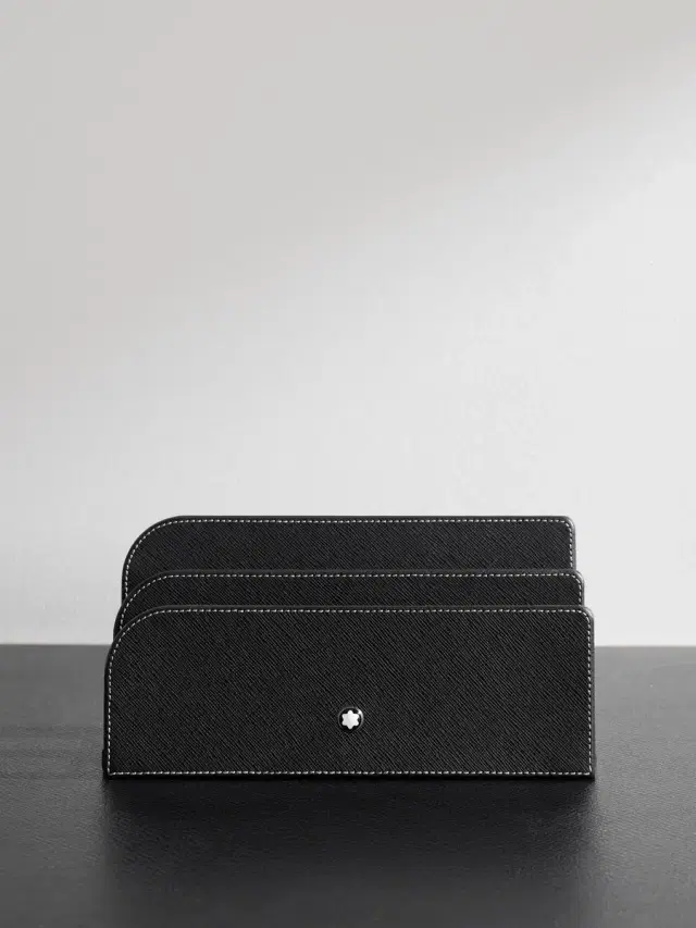 Montblanc Cross-Grain Leather Letter Rack - Men