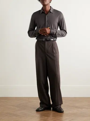 Orlebar Brown Sebastian Slim-Fit Merino Wool Polo Shirt - Men | Thumbnail 2