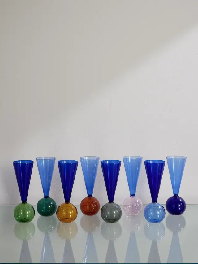L'Atelier Du Vin Bubbles Celebration Set of Eight Champagne Flutes - Men