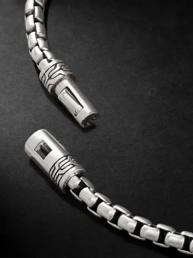 John Hardy Sterling Silver Box Chain Bracelet - Men | Thumbnail 4