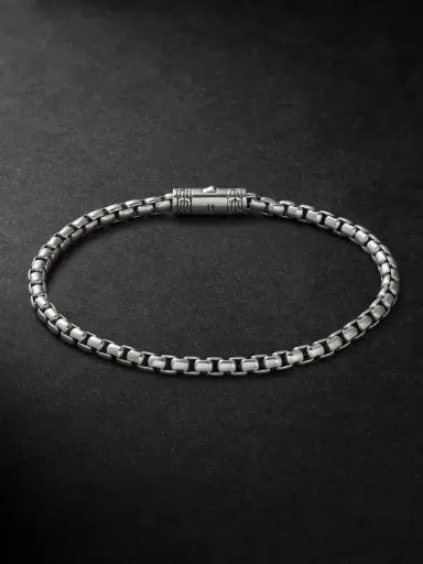 John Hardy Sterling Silver Box Chain Bracelet - Men | Thumbnail 1