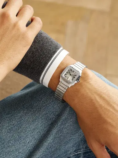 Cartier Santos De Stainless Steel Watch | Thumbnail 8 Cartier Santos De Stainless Steel Watch | Thumbnail 8