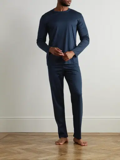 Zimmerli Sea Island Cotton Pyjama Set - Men | Thumbnail 2 Zimmerli Sea Island Cotton Pyjama Set - Men | Thumbnail 2