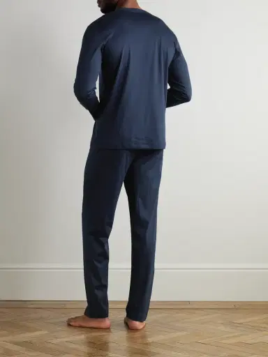 Zimmerli Sea Island Cotton Pyjama Set - Men | Thumbnail 3 Zimmerli Sea Island Cotton Pyjama Set - Men | Thumbnail 3