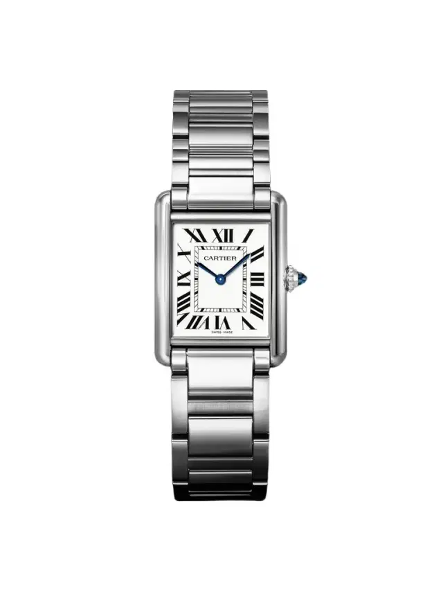 Cartier Tank Must de  Large SolarBeat™ Stainless Steel Watch, Ref. WSTA0122 - Men