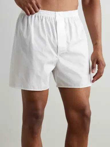 Zimmerli End-On-End Cotton Boxer Shorts - Men | Thumbnail 2 Zimmerli End-On-End Cotton Boxer Shorts - Men | Thumbnail 2