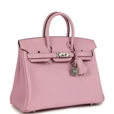 HERMÈS Hermes Birkin 25 Mauve Sylvestre Swift Palladium Hardware | Thumbnail 2 HERMÈS Hermes Birkin 25 Mauve Sylvestre Swift Palladium Hardware | Thumbnail 2