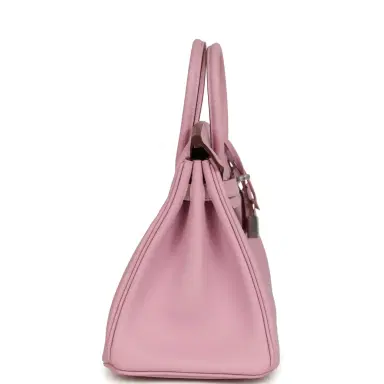 HERMÈS Hermes Birkin 25 Mauve Sylvestre Swift Palladium Hardware | Thumbnail 3 HERMÈS Hermes Birkin 25 Mauve Sylvestre Swift Palladium Hardware | Thumbnail 3