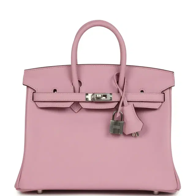 hermes Hermes Birkin 25 Mauve Sylvestre Swift Palladium Hardware