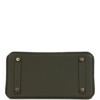 HERMÈS Hermes Birkin 25 Vert de Gris Togo Gold Hardware | Thumbnail 6