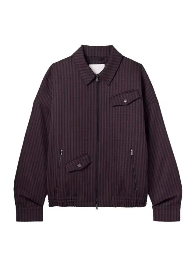 Jules Gingham Wool Bomber Jacket