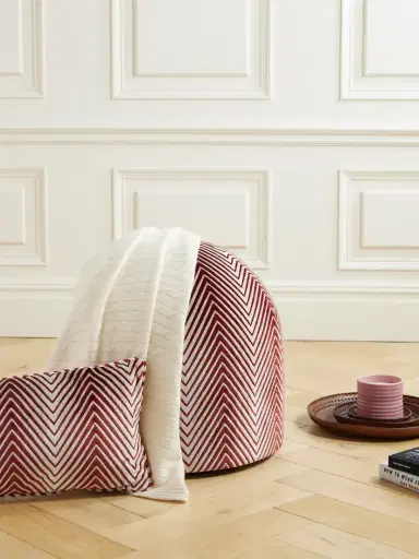 Missoni Home Ziggy Striped Velvet Pouf | Thumbnail 2