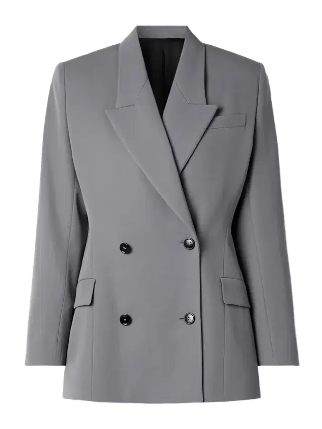 Double-breasted Wool-gabardine Blazer