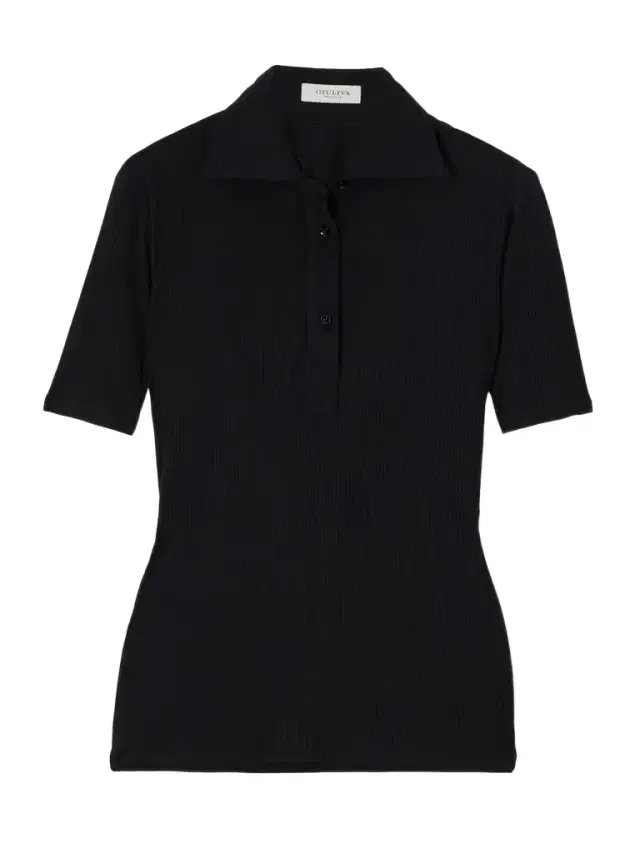 The Daphne Ribbed Modal And Silk-blend Jersey Polo Shirt