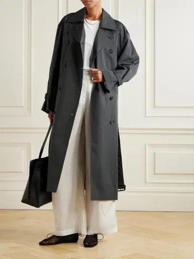 TOTEME Garderob Belted Organic Cotton-blend Trench Coat | Thumbnail 2 TOTEME Garderob Belted Organic Cotton-blend Trench Coat | Thumbnail 2