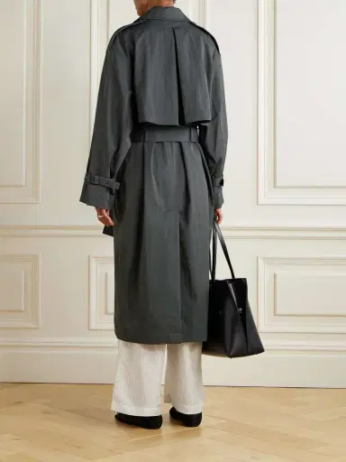 TOTEME Garderob Belted Organic Cotton-blend Trench Coat | Thumbnail 4 TOTEME Garderob Belted Organic Cotton-blend Trench Coat | Thumbnail 4