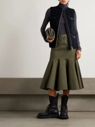 Moncler Fallavier Appliquéd Quilted Shell And Wool-bouclé Down Vest | Thumbnail 2 Moncler Fallavier Appliquéd Quilted Shell And Wool-bouclé Down Vest | Thumbnail 2