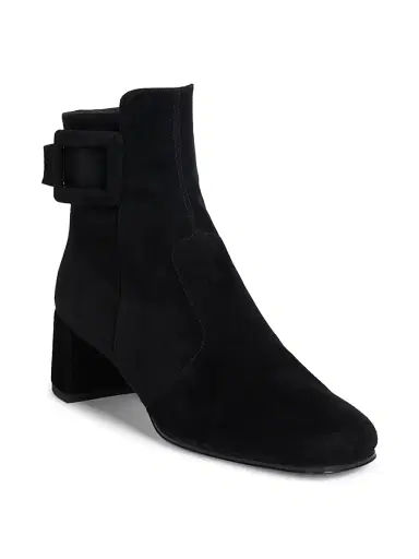 Roger Vivier Women's Tres Vivier Polly 45MM Suede Booties - Nero - Size 12 | Thumbnail 2 Roger Vivier Women's Tres Vivier Polly 45MM Suede Booties - Nero - Size 12 | Thumbnail 2
