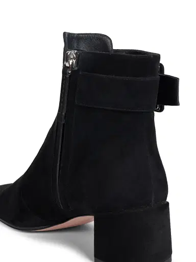 Roger Vivier Women's Tres Vivier Polly 45MM Suede Booties - Nero - Size 12 | Thumbnail 8 Roger Vivier Women's Tres Vivier Polly 45MM Suede Booties - Nero - Size 12 | Thumbnail 8