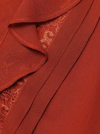 Ramy Brook Women's Connie Silk & Lace Dress - Amber | Thumbnail 7 Ramy Brook Women's Connie Silk & Lace Dress - Amber | Thumbnail 7