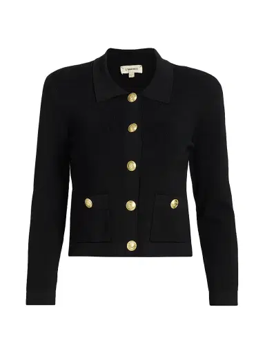 L'Agence Women's Osiris Rib-Knit Cardigan | Thumbnail 1 L'Agence Women's Osiris Rib-Knit Cardigan | Thumbnail 1