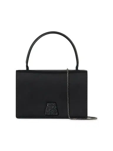 Akris Women's Alice Crystal-Embellished Silk Top Handle Bag - Black | Thumbnail 1 Akris Women's Alice Crystal-Embellished Silk Top Handle Bag - Black | Thumbnail 1