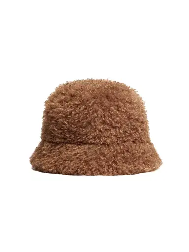 Moncler Women's Hat in Teddy - Brown | Thumbnail 2 Moncler Women's Hat in Teddy - Brown | Thumbnail 2