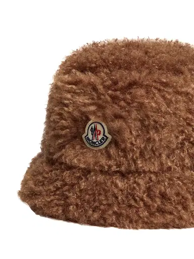 Moncler Women's Hat in Teddy - Brown | Thumbnail 3 Moncler Women's Hat in Teddy - Brown | Thumbnail 3