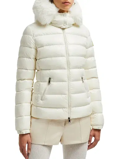 Moncler Women's Badyf Short Down Jacket - White | Thumbnail 2 Moncler Women's Badyf Short Down Jacket - White | Thumbnail 2
