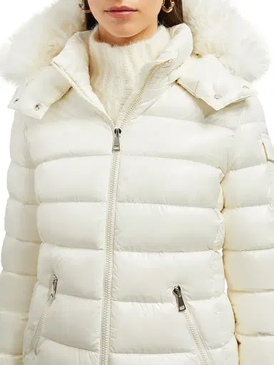 Moncler Women's Badyf Short Down Jacket - White | Thumbnail 4 Moncler Women's Badyf Short Down Jacket - White | Thumbnail 4