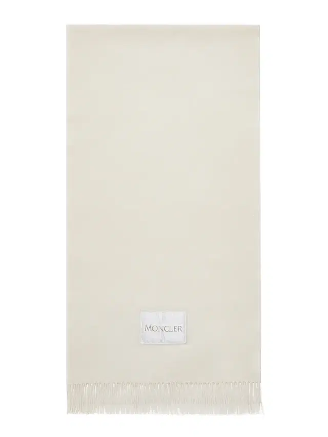 Women's Scarf in Wool Felt - White