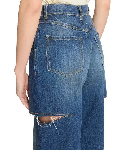 Maison Margiela Women's Side Slash 5-Pocket Jeans - Washed Indigo - Size 2 | Thumbnail 6 Maison Margiela Women's Side Slash 5-Pocket Jeans - Washed Indigo - Size 2 | Thumbnail 6