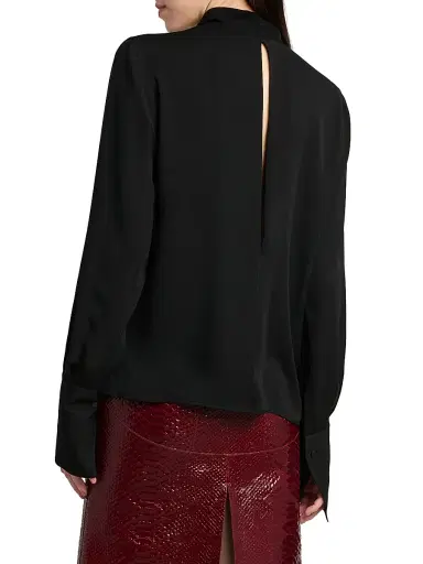 Tom Ford Women's Silk-Georgette Tieneck Blouse | Thumbnail 5 Tom Ford Women's Silk-Georgette Tieneck Blouse | Thumbnail 5
