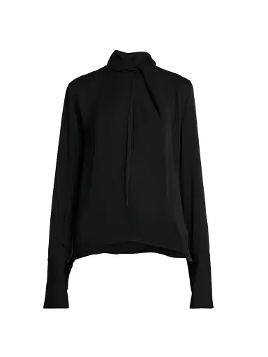 Tom Ford Women's Silk-Georgette Tieneck Blouse | Thumbnail 1 Tom Ford Women's Silk-Georgette Tieneck Blouse | Thumbnail 1