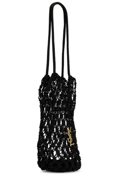Saint Laurent Large Cassandre Shopping Crochet Bag | Thumbnail 4 Saint Laurent Large Cassandre Shopping Crochet Bag | Thumbnail 4